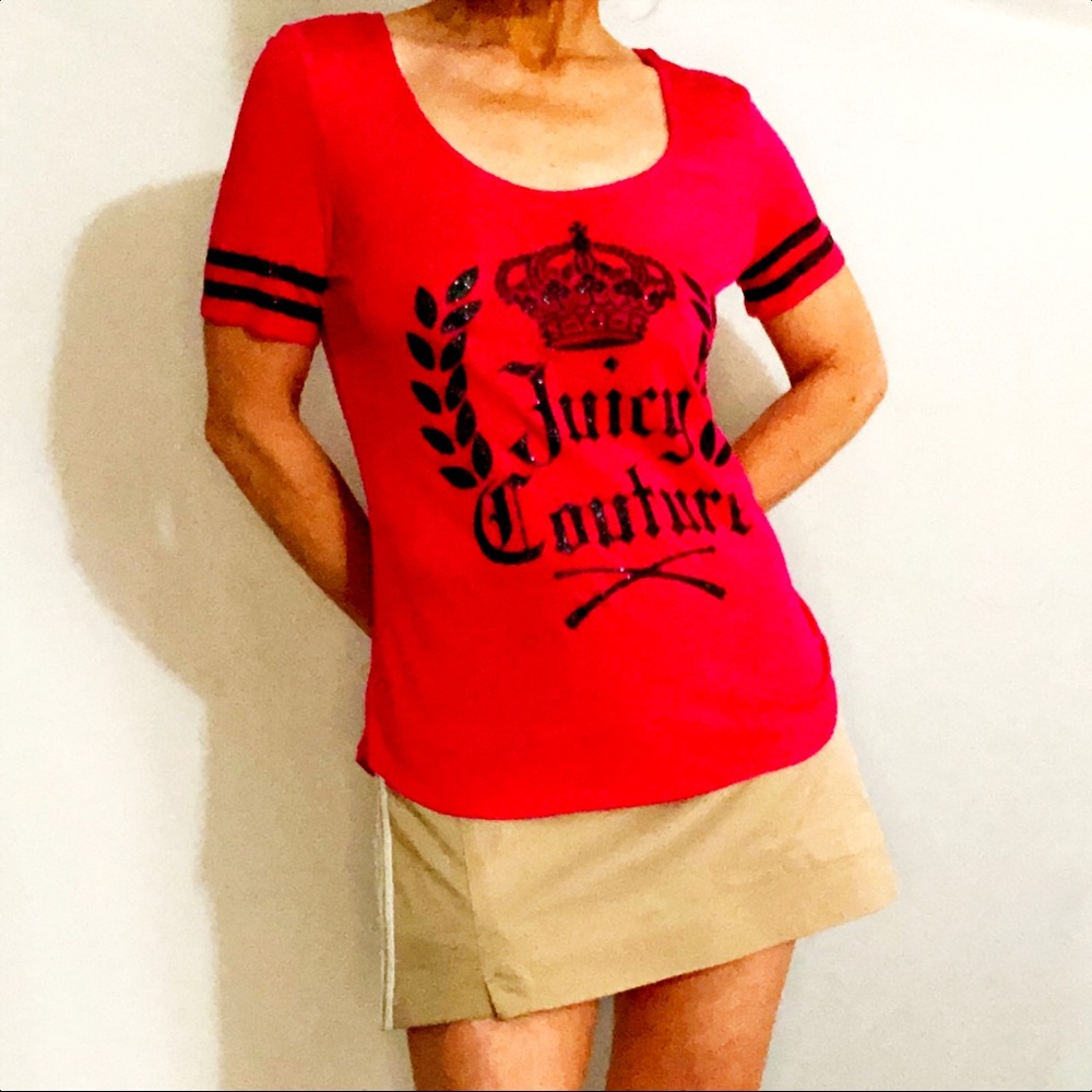 Hot Pink Juicy Couture Logo T-Shirt Women’s Small